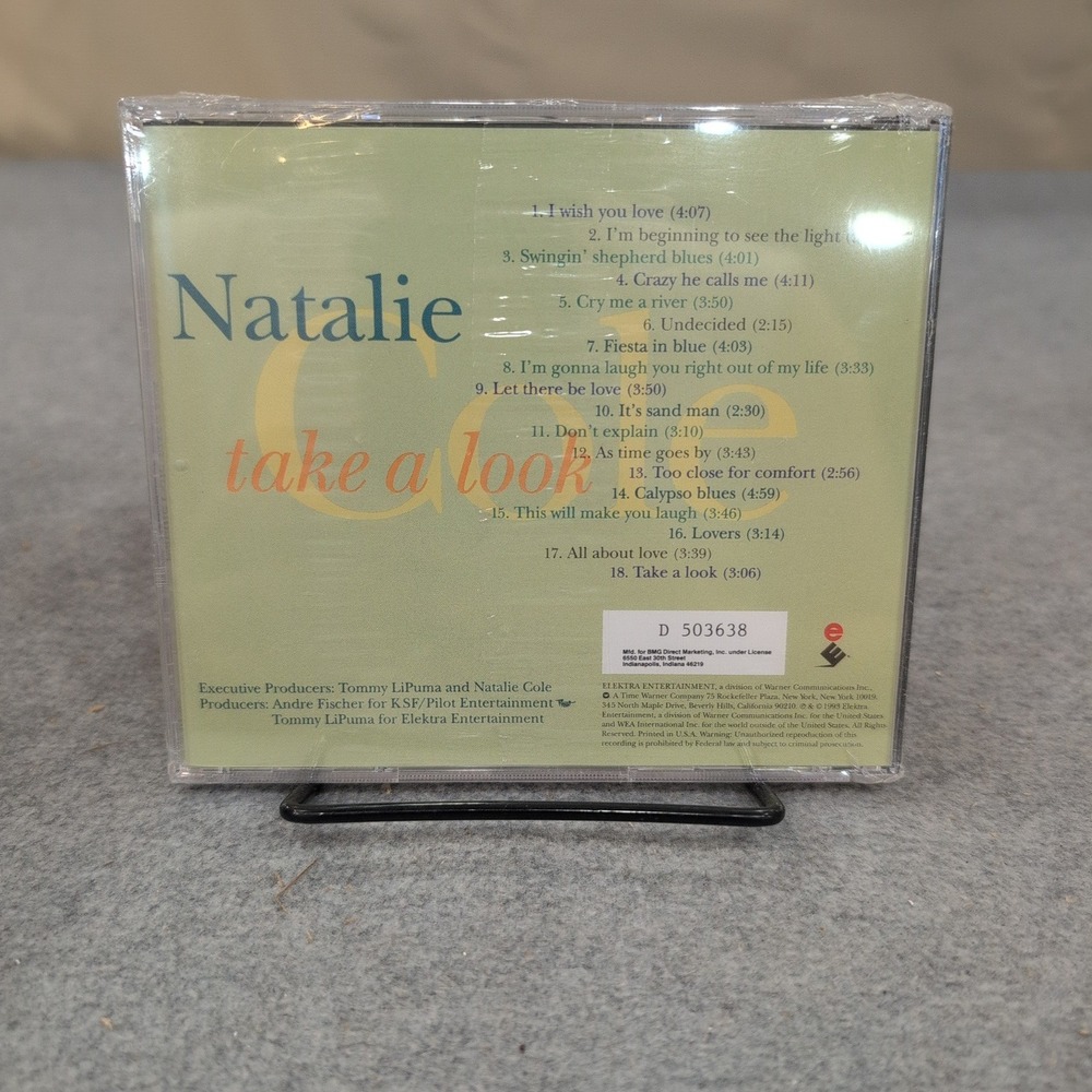 Natalie Cole Take a Look CD 1993 Jazz Pop Standards Elektra BMG D 503638 Sealed - Picture 2 of 2